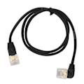 Miniatyrbillede 2 af 8: CAT8 Ethernet-kabel 0,6 m højhastigheds CAT8 forgyldt OD 3,8 mm han til han RJ45 fiberoptisk netværkskabel