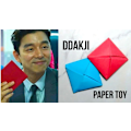 Miniatyrbillede 3 af 6: Medi Quick Squid Game Ddakji Spillesæt, Dobbeltkort Premiumversion Blå og Rød Traditionelt Koreansk Foldespil (Ny Forbedret Dobbeltkortversion) XS XS square