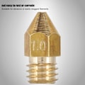 Miniatyrbillede 8 af 8: 10-pak 1 mm messingekstruderdyser til 1,75 mm MK8 3D-printere