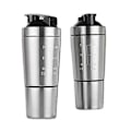 Miniatyrbillede 1 af 5: 700 ml + 200 ml Rustfri Stål Proteinshaker med Piskekugle Holdbar Bevægelse