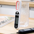 Miniatyrbilde 10 av 10: Sammenleggbar Digitalt Kjøkkentermometer Instant Read svart black