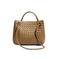 Miniatyrbilde 4 av 5: Håndlagde vevde håndvesker Dame metalltau Spenne Design Enkel skulderveske Stor kapasitet Crossbody-veske Håndveske for jenter Travertine green