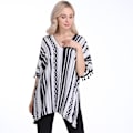 Miniatyrbilde 3 av 5: Chiffon Poncho Kaftan Sjal Med Dusk Åpen Front Cardigan For Dame