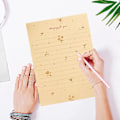 Miniatyrbild 5 av 5: Inbjudningspappersset för att skicka inbjudningar, poesi, brev, mångsidigt 20 ark, slät yta för skrivande, kalligrafi eller skissning