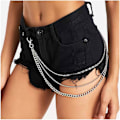 Miniatyrbild 1 av 5: Layered Byxor Chain Silver Jeans Byxor Chain Pocket Chain