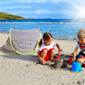 Miniatyrbild 8 av 9: Baby Strandtält, Baby Strand Pop Up Tält, UPF 50+ Solskydd Baby Tält, Baby Tält med Myggnät, Solskydd för Flickor Pojkar, Strandparasoll för