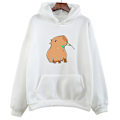 Miniatyrbilde 2 av 4: Funny Capybara Print Hoodie Dame/Herre Kawaii Tegneserie Topper Genser For Jenter Unisex Mote Harajuku Grafisk Hettegenser-G .i lys-lilla light-purple L