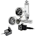 Miniatyrbillede 1 af 5: Akvarie CO2-regulator med 12V-adapter, trykreducer til akvarium, dobbelt trykmåler inklusive bobletæller og kontraventil, W21.8-grænseflade