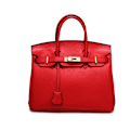 Miniatyrbild 1 av 4: Snygg Röd Ko-Läder Tote Bag för Kvinnor Perfekt för Arbete och Resor red red 35cm