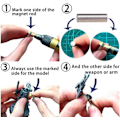 Pikkukuva 5 / 5: 300 kpl magneetteja 3x1mm - Pienet neodyymimagnetit - Harvinaiset maametallimagnetit - Minimagneetit Pienet pyöreät magnetit
