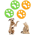 Miniatyrbilde 2 av 5: 4 stk gjenbrukbare hårfangere vaskemaskin katt hund lo pels vaskefanger fjerning av dyrehår for vask sengetøy klær