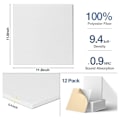 Miniatyrbild 2 av 5: Självhäftande Akustikpaneler 12-pack, 12 x 0,4 tum Ljudisolerande Vaddering, Ljudabsorberande Panel