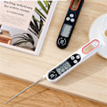 Miniatyrbilde 4 av 10: Sammenleggbar Digitalt Kjøkkentermometer Instant Read svart black