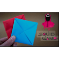 Pikkukuva 2 / 6: Medi Quick Squid Game Ddakji -pelisetti, Tuplakortti Premium-versio Sininen ja Punainen Perinteinen Korealainen Taiteltava Peli (Uusi Parannettu Tuplakorttiversio) XS XS square