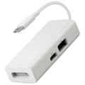 Miniatyrbillede 3 af 5: Usb-c Magsafe Adapter 3 i 1 Type-c til Magsafe 1/2 Konverter Adapter til Bærbare Computere Smartphones Black