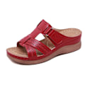 Miniatyrbilde 1 av 4: Sommer Premium Ortopediske Sandaler med Åpen Tå for Kvinner Rød Red Red 41