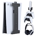 Miniatyrbilde 2 av 5: PS5 spillkonsoll universelt veggfeste vert oppbevaringsfeste spillkontrollere hodetelefoner PS5 vertsfeste Only the bracket