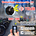 Miniatyrbillede 4 af 8: Genopladelig cykelalarm med fjernbetjening 110dB Svart Sort