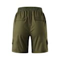 Miniatyrbild 5 av 5: Dam Cargo Shorts Sommar Lös Vandring Bermuda Shorts Med Ficka Dam Shorts Casual Mid Lår Dark Gray Dark Gray XL