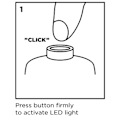 Pikkukuva 4 / 7: LED ilmapallot - I LOVE YOU, Punainen ja valkoinen - 25 cm (10") Multicolor