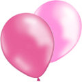 Miniatyrbillede 1 af 5: 12 stk latex balloner Pink og Lys Pink - 30 cm / 12" Multicolor