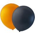 Pikkukuva 1 / 5: Oranssit ja mustat ilmapallot 24 kpl - Ilmapallot Oranssi Musta Halloween Halloween Ilmapallot Syntymäpäiväjuhlat Heliumilmapallot Multicolor