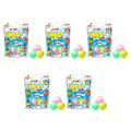 Miniatyrbild 5 av 5: Badbomb Barn Fruity 5-pack Badbomber - Fruktdoftande Badbomber (Körsbär, Lime, Ananas) - Dermatologiskt Testade - Fri från Mikroplaster multifärg