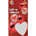 Pikkukuva 3 / 7: LED ilmapallot - I LOVE YOU, Punainen ja valkoinen - 25 cm (10") Multicolor
