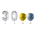 Pikkukuva 2 / 4: Ilmapallot Syntymäpäivä mix Numeropallosta ja Latex Ilmapallot MultiColor 30