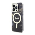Miniatyrbild 2 av 2: Guess Golden Marble MagSafe - Case for iPhone 14 Pro (Black)