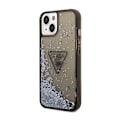 Miniatyrbild 2 av 2: Guess Liquid Glitter Triangle Logo Case - Case for iPhone 14 Plus (Black)