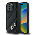 Miniatyrbild 1 av 2: Karl Lagerfeld Quilted Signature - Case for iPhone 16 Pro (black)