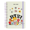 Miniatyrbild 1 av 2: BT21 - Calendar for the 2021/2022 school year (white)