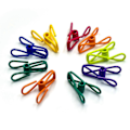 Miniatyrbillede 1 af 5: 16 stk. PVC-belagte stål chip clips til madpakker og chipsposer 2 tommer