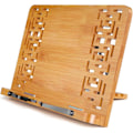 Miniatyrbillede 1 af 5: Foldbart Læsestativ, Bambus Bogstativ, Justerbart 5 Graders Læsestativ, til iPad, Tablet, E-læser, Kogebøger, Encyklopædier og Atlas, 11 x 7,9