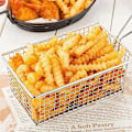 Miniatyrbilde 2 av 2: Rektangulær lav pommes frites-kurv for servering av chips, pommes frites eller reker 26,2 x 12,2 cm