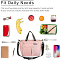 Miniatyrbild 4 av 5: Liten 7L Lunchväska Vattentät Picknickväska Lunch Isolerad Väska Termisk Väska (Rosa)