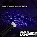 Miniatyrbillede 2 af 5: Mini LED Projektionslampe Stjernenatlys USB Stjerne Top Atmosfærisk Belysning