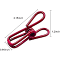 Miniatyrbillede 3 af 5: 16 stk. PVC-belagte stål chip clips til madpakker og chipsposer 2 tommer