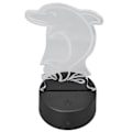 Miniatyrbild 4 av 5: 3D Nattlampa Touchkontroll 7 Färger Unik 3D Delfinform USB Uppladdningsbar Batteridriven Nattlampa