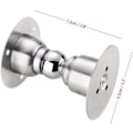 Miniatyrbilde 2 av 5: 2 stk. magnetisk dørstopper, dørstopper i rustfritt stål med 3M dobbeltsidig tape eller skruer - Ingen boring/boring nødvendig, dobbel bruk