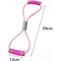 Miniatyrbillede 2 af 5: 4 Stykker 8-Formet Trækreb Brystudvider Pilates Løfte Elastisk Træningsbælte Elasticitetsbælte Strækrem Yoga Fitnessudstyr