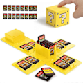 Miniatyrbilde 1 av 4: Spillkortetui for Switch, Spillkortholder for Nintendo Switch-spill med 16 spor (Gul)