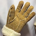 Miniatyrbilde 2 av 5: Gant Hanske Suede Bomull Damehansker Vinter Varm Samt Fløyel Fortykning Fem Fingre Kjøring Høst Vinter Kald Retro Prikker Hansker