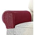 Miniatyrbild 1 av 4: Jacquard stretch soffa fåtölj armstödsöverdrag set, halkfritt möbelskydd armstödsöverdrag för soffa vilstol