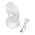 Miniatyrbilde 2 av 5: 3D LED Nattlampe Base med Akryl USB Drevet LED Dekorativ Lysbase for Soverom Stue Dekorasjon Hjort i Snøen