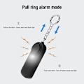 Miniatyrbillede 3 af 5: (Hvid) PA200 Personlig Alarm Sikkerhedsanordning 130dB Høj Lyd 10 Lumen LED Lys Anti Ulv Artefakt - Hvid White