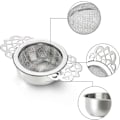 Miniatyrbillede 2 af 5: 6-pak Rustfri Metal Te-filter Si til Te-infuser 6,35 cm