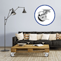 Miniatyrbild 5 av 5: 4 Stycken Universella Hjul Möbelhjul Ersättningsrulle Möbel Glidhjul Möbelhjul Kontorsstol Hjul Sätt Bord Snurrhjul Järn