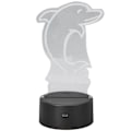 Miniatyrbild 3 av 5: 3D Nattlampa Touchkontroll 7 Färger Unik 3D Delfinform USB Uppladdningsbar Batteridriven Nattlampa